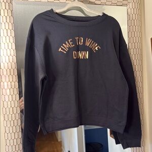 Black Graphic Sweatshirt